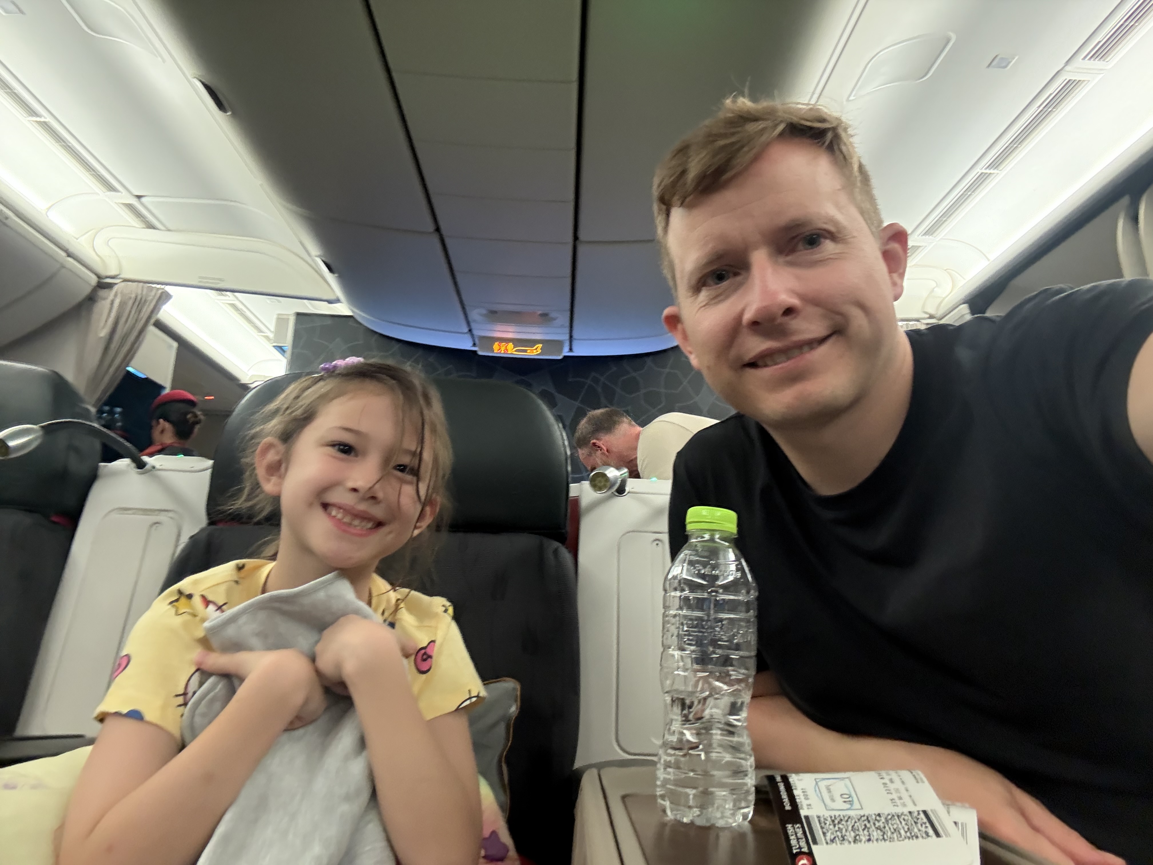 Adeline flying home
